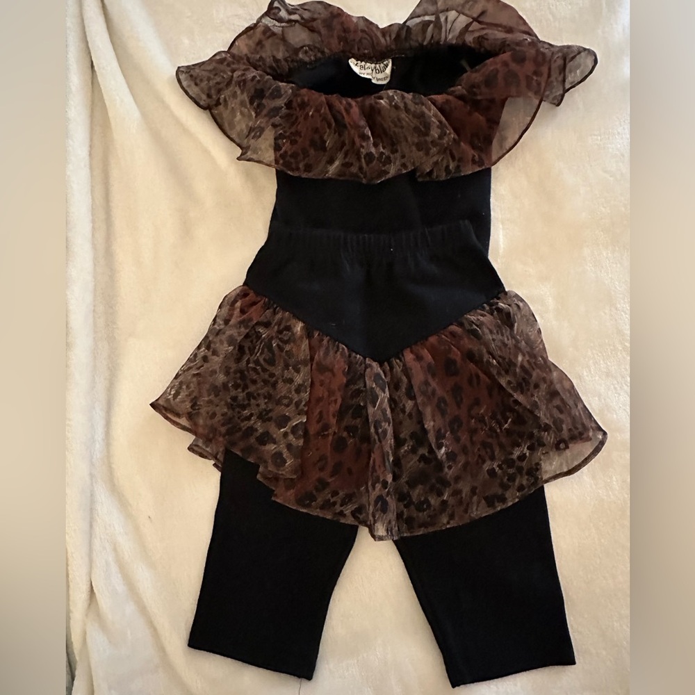 Adorable Girls Leopard Prin Set